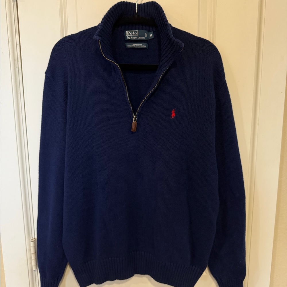 Ralph Lauren Dark Blue Zip-Up Sweater